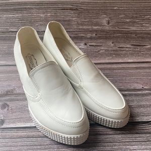 White vintage wedges size 6.5